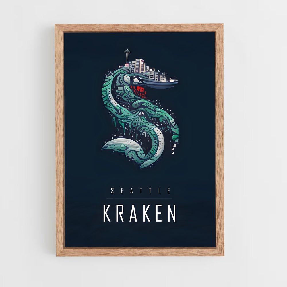 Poster Kraken Rising – affiche Hockey sur glace (vue 4)